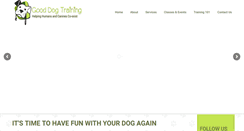 Desktop Screenshot of gooddogsrule.com